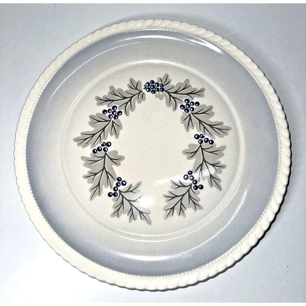 Monticello Made‎ By Steubenville 131023-131032 Dinner Plate - Blue/Gray